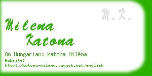 milena katona business card